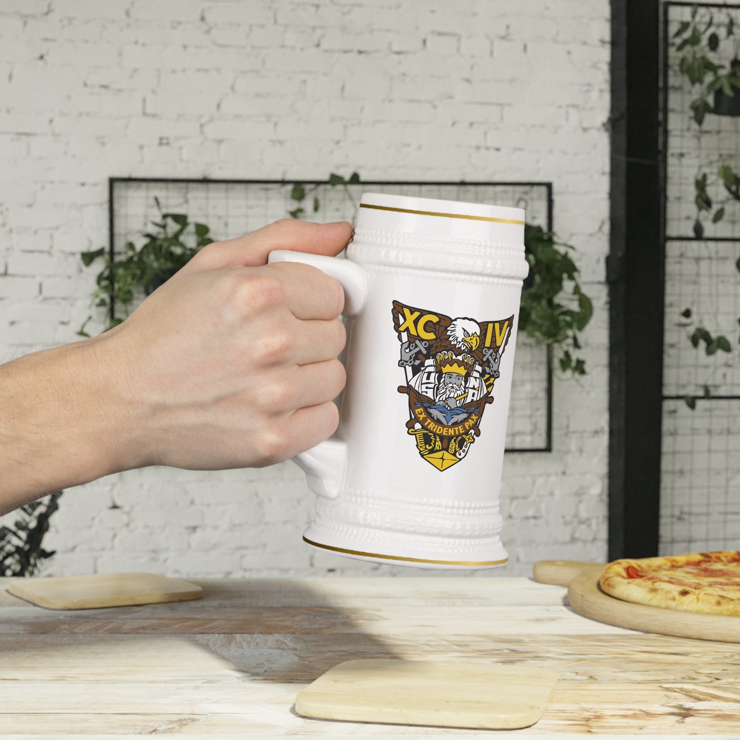 22 oz Ceramic Stein