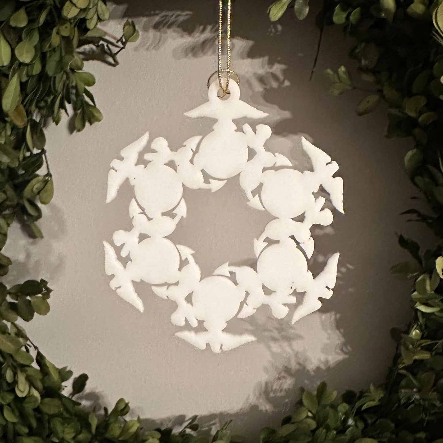 USMC Snowflake Ornaments