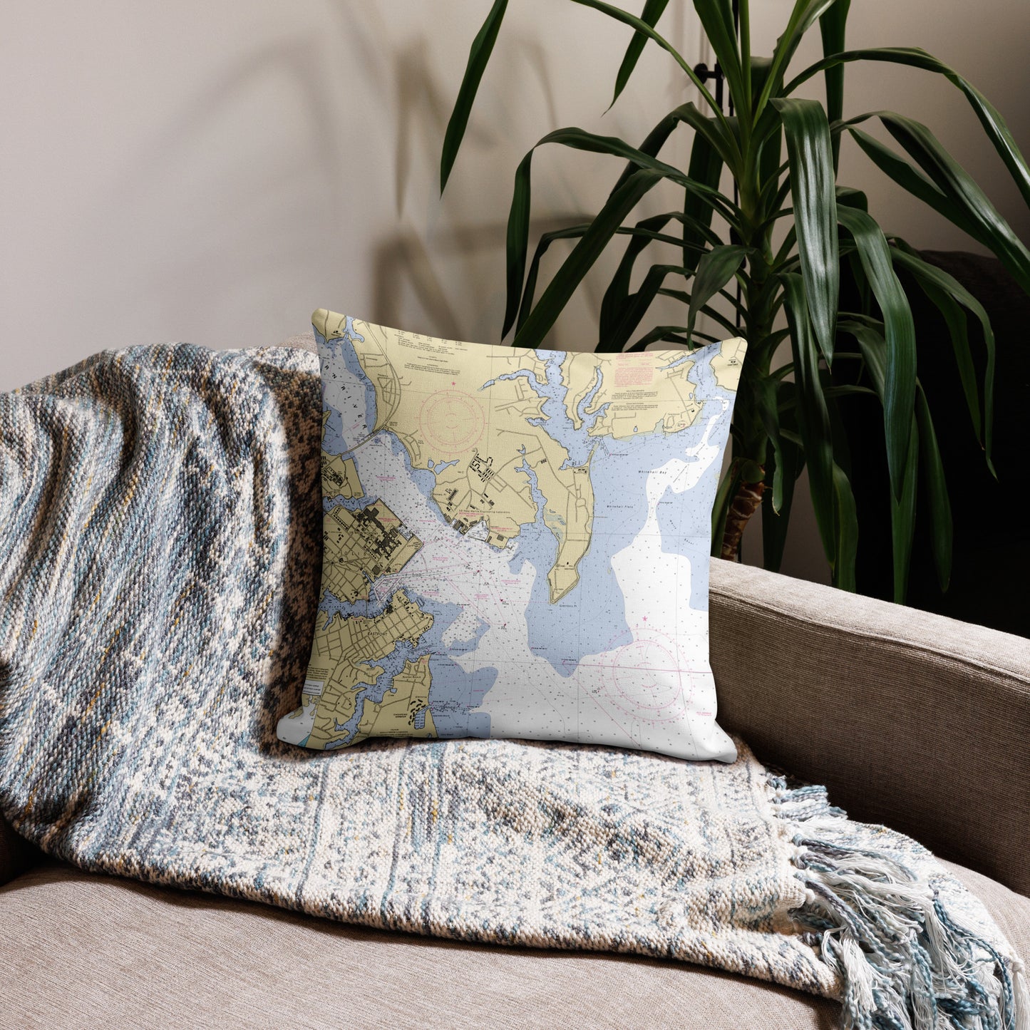 Annapolis Chart Pillow