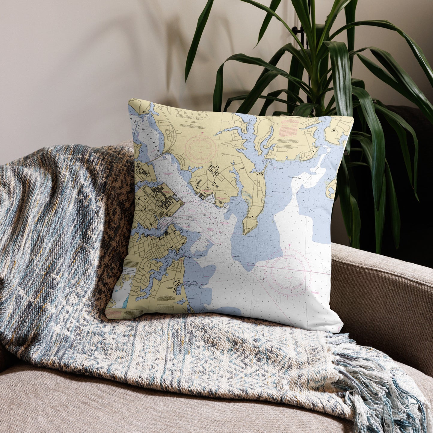 Annapolis Chart Pillow