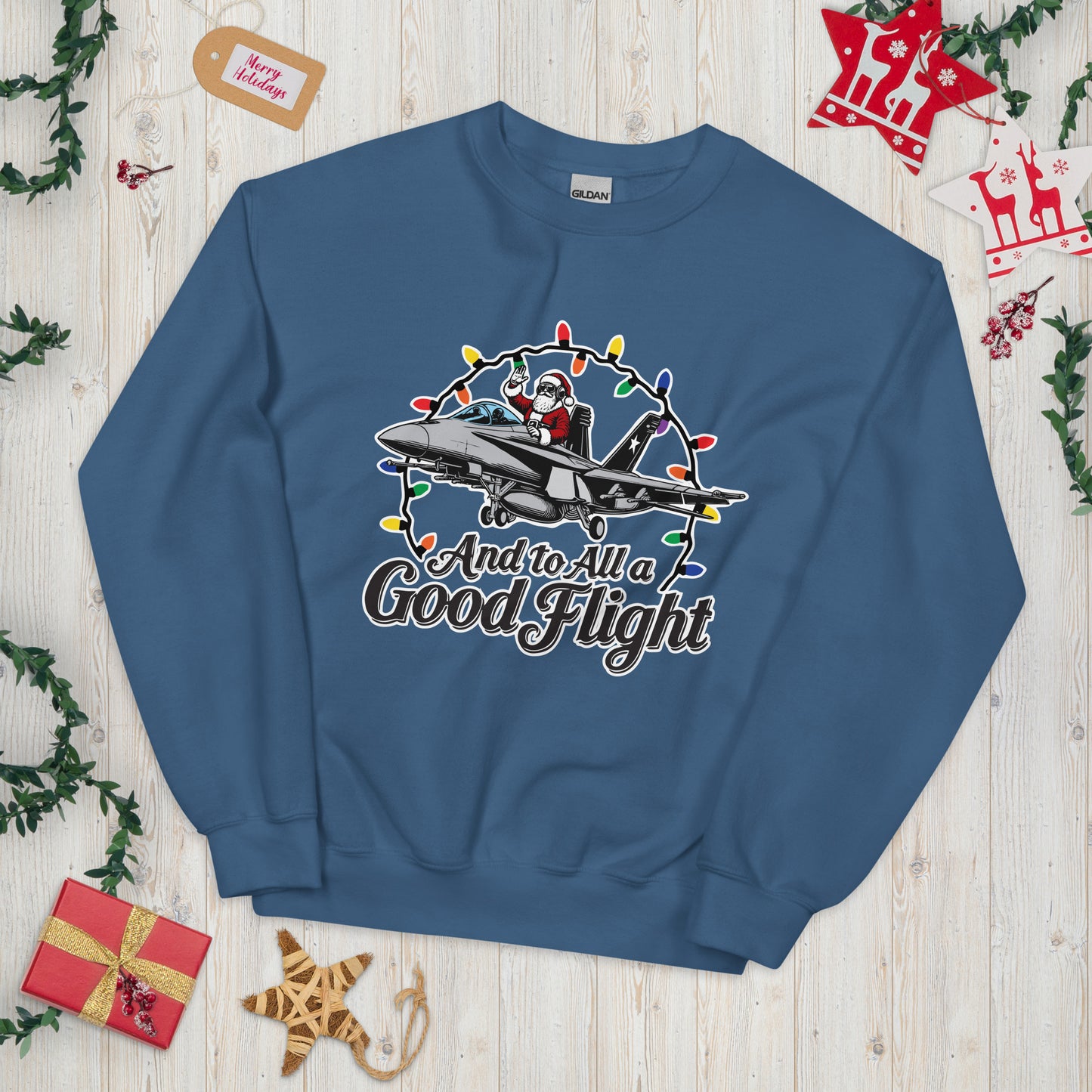 And To All a Good Flight F-18 Sweater