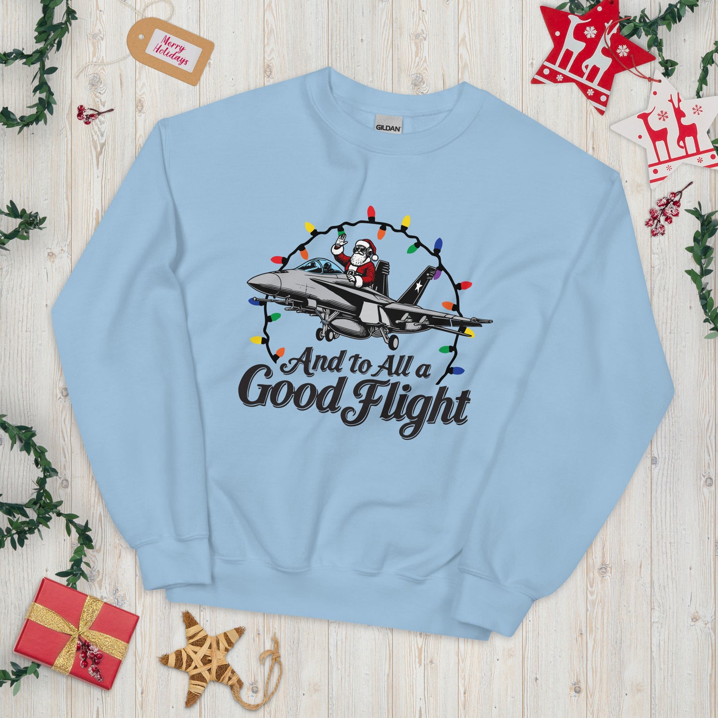 And To All a Good Flight F-18 Sweater