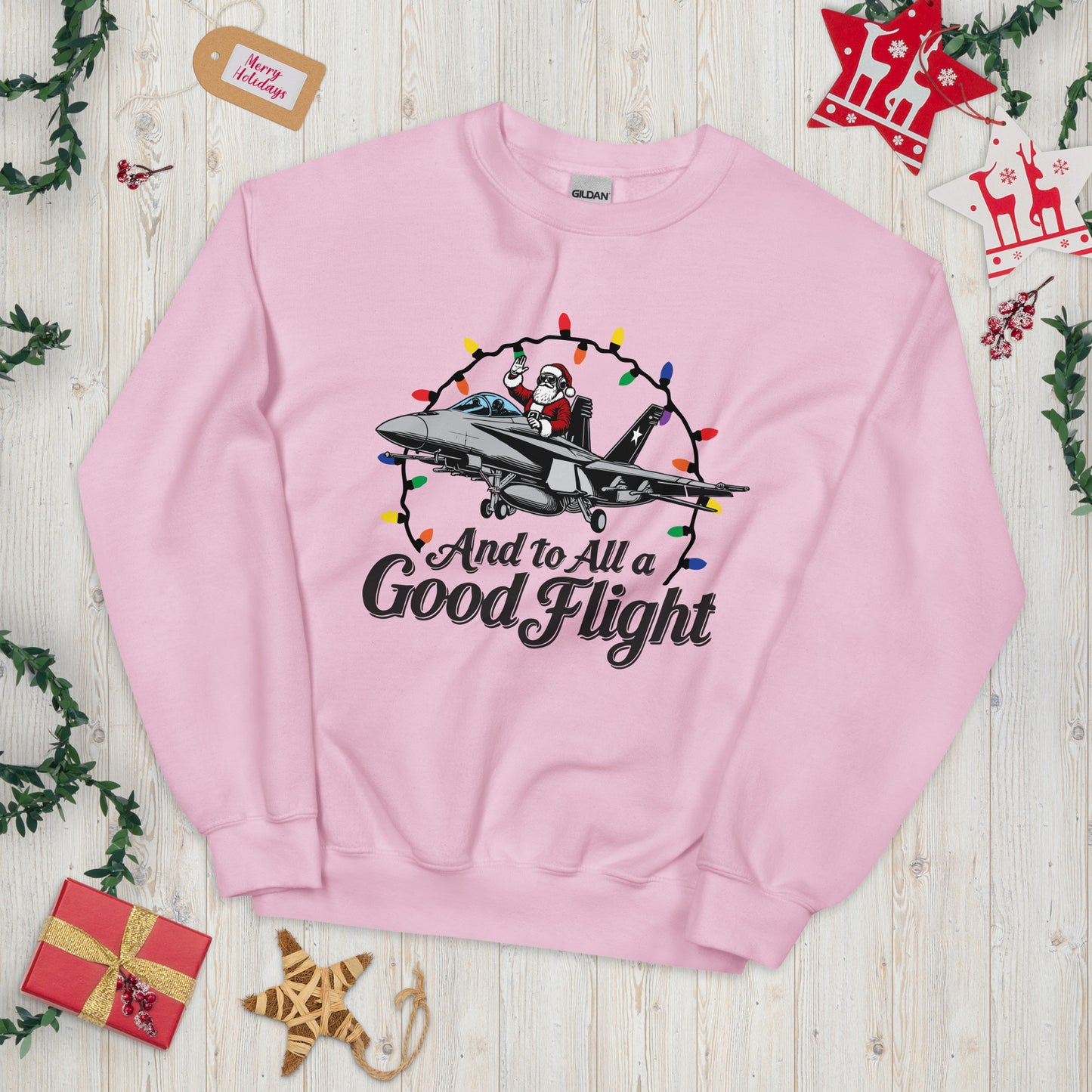 And To All a Good Flight F-18 Sweater