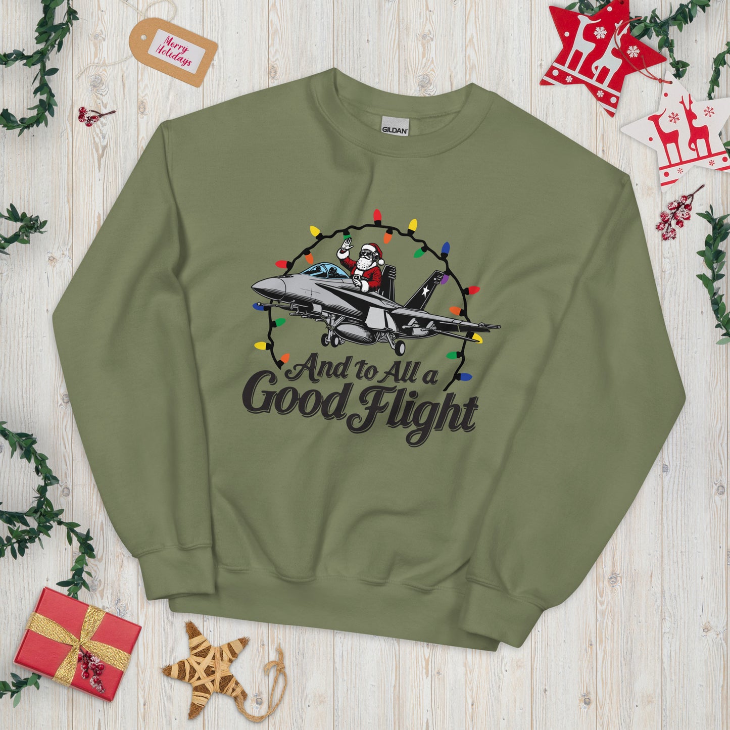 And To All a Good Flight F-18 Sweater