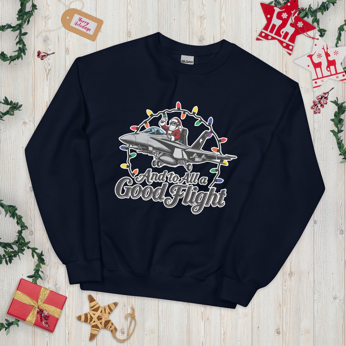 And To All a Good Flight F-18 Sweater