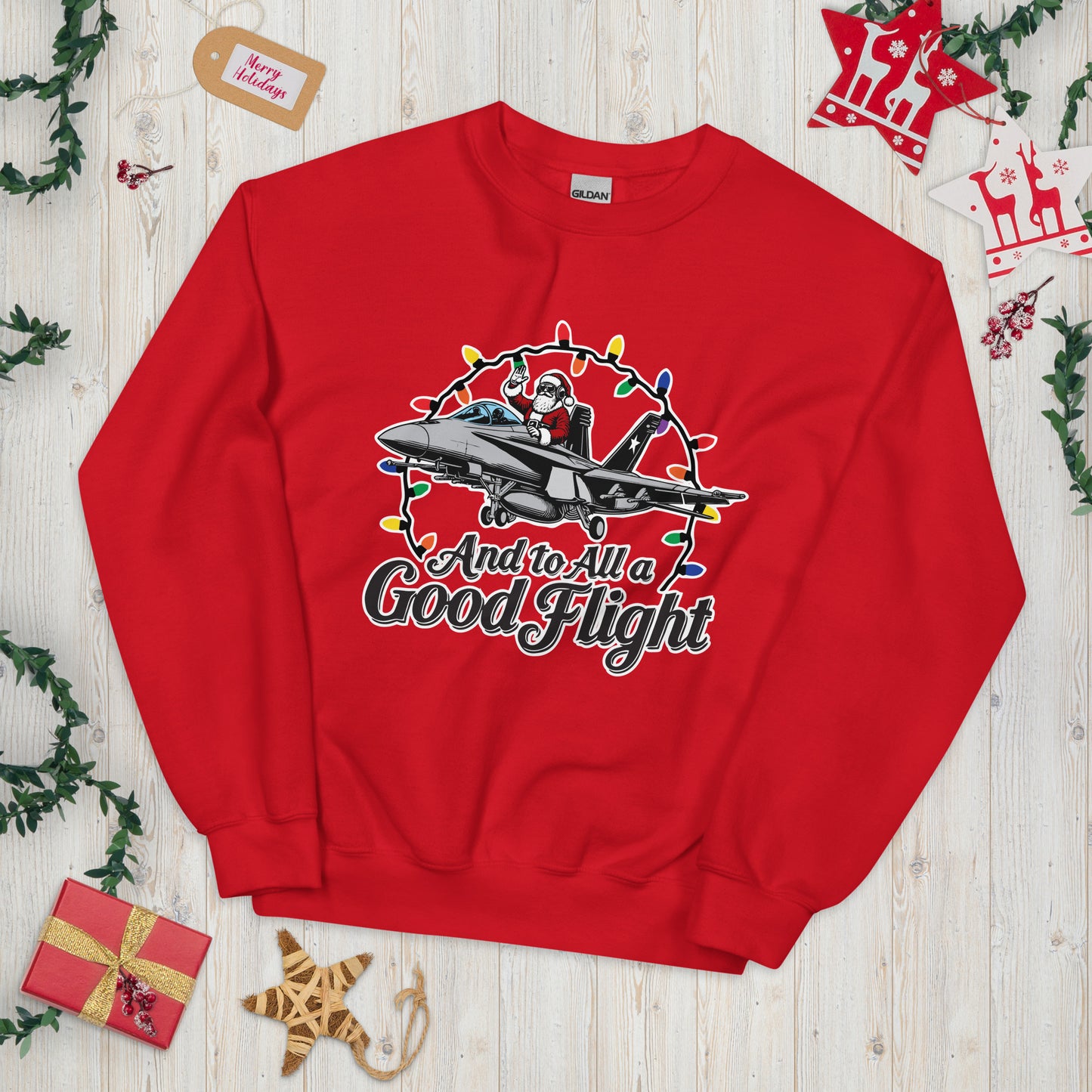 And To All a Good Flight F-18 Sweater