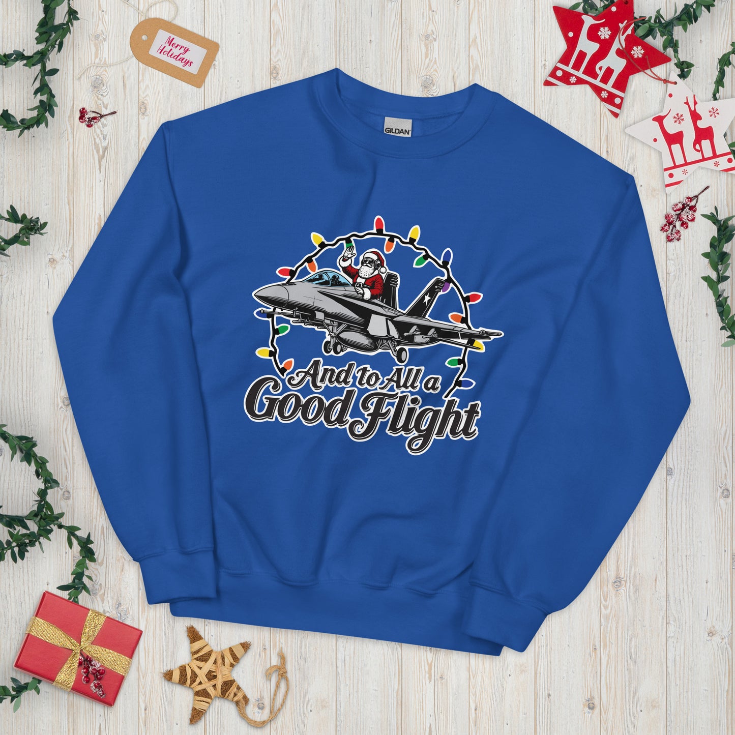 And To All a Good Flight F-18 Sweater