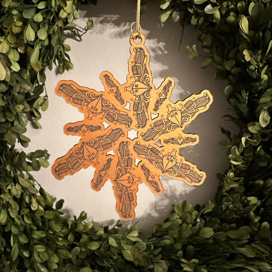 Warfare Pin Snowflake Ornaments