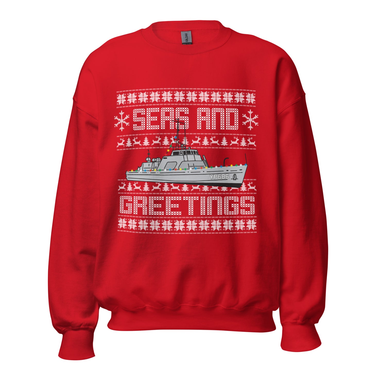 SEAS & GREETINGS Ugly Christmas Sweater