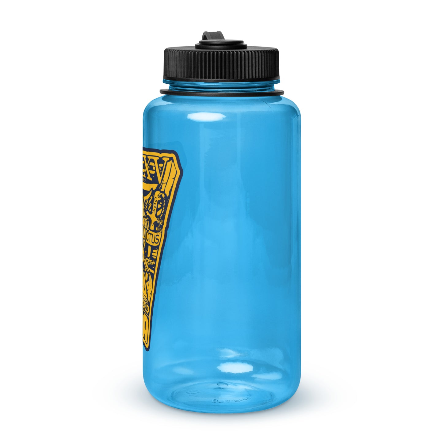 Wide mouth plastic water bottle