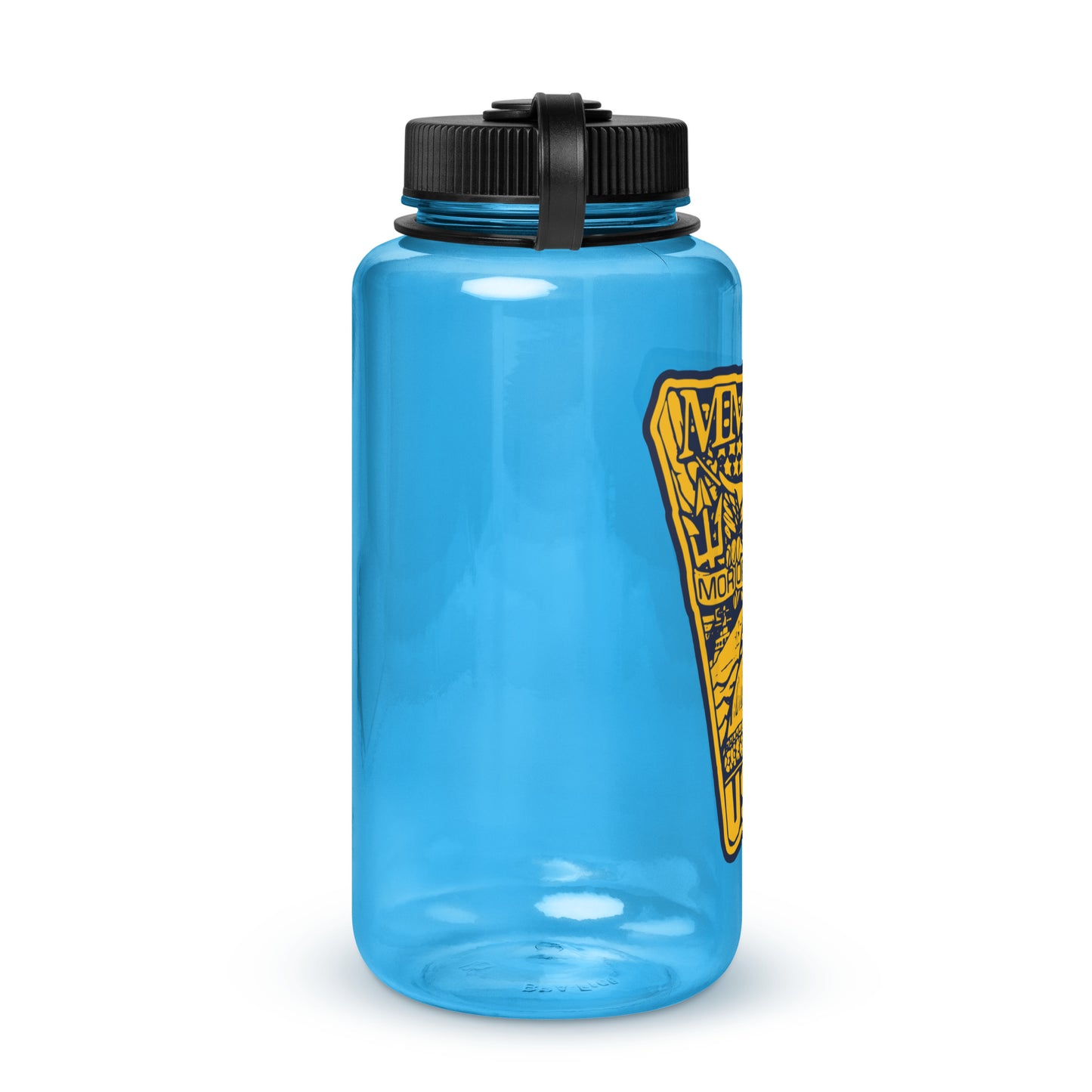 Wide mouth plastic water bottle