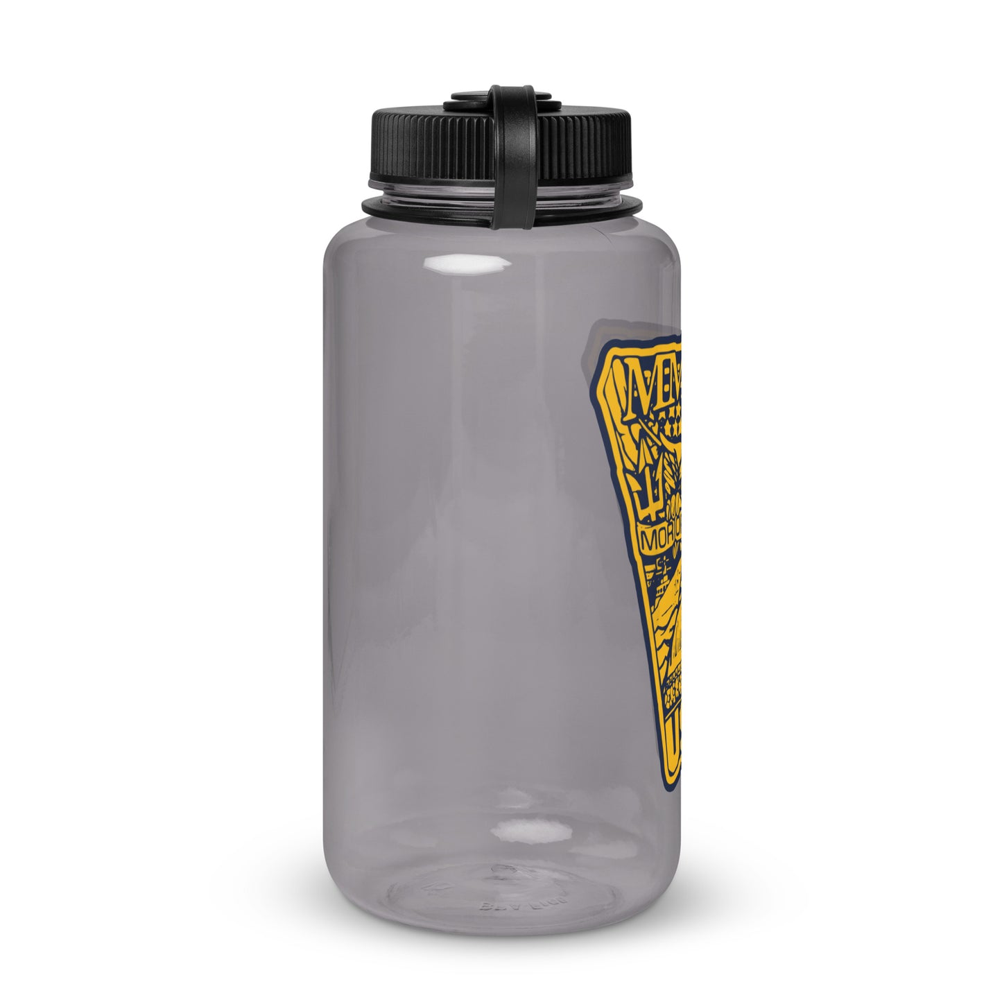 Wide mouth plastic water bottle