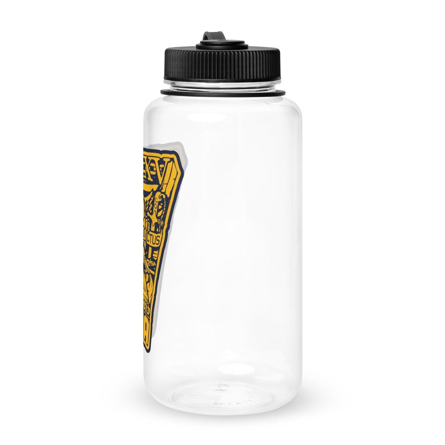 Wide mouth plastic water bottle