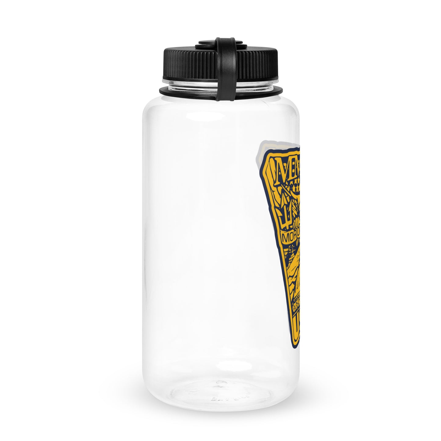 Wide mouth plastic water bottle