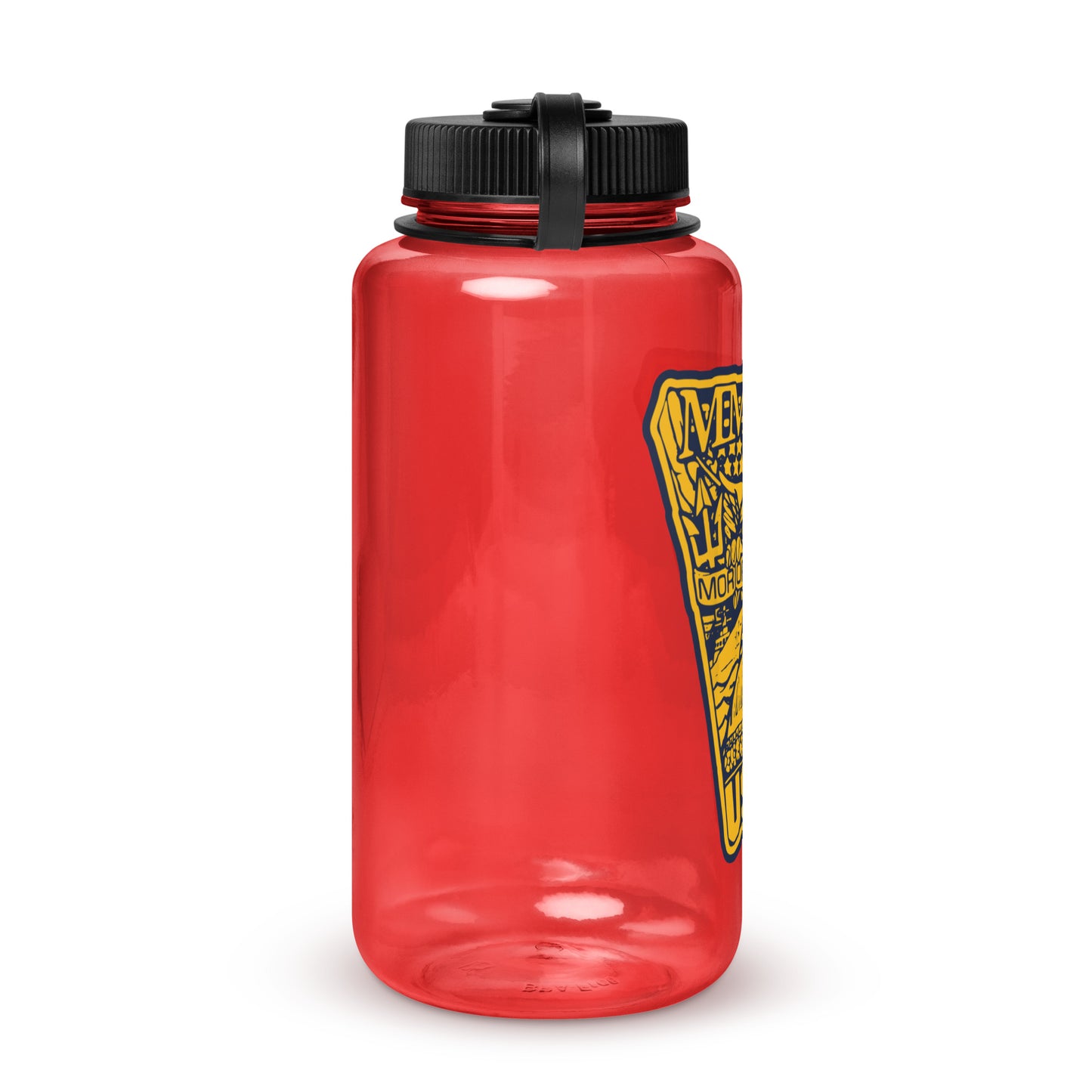 Wide mouth plastic water bottle