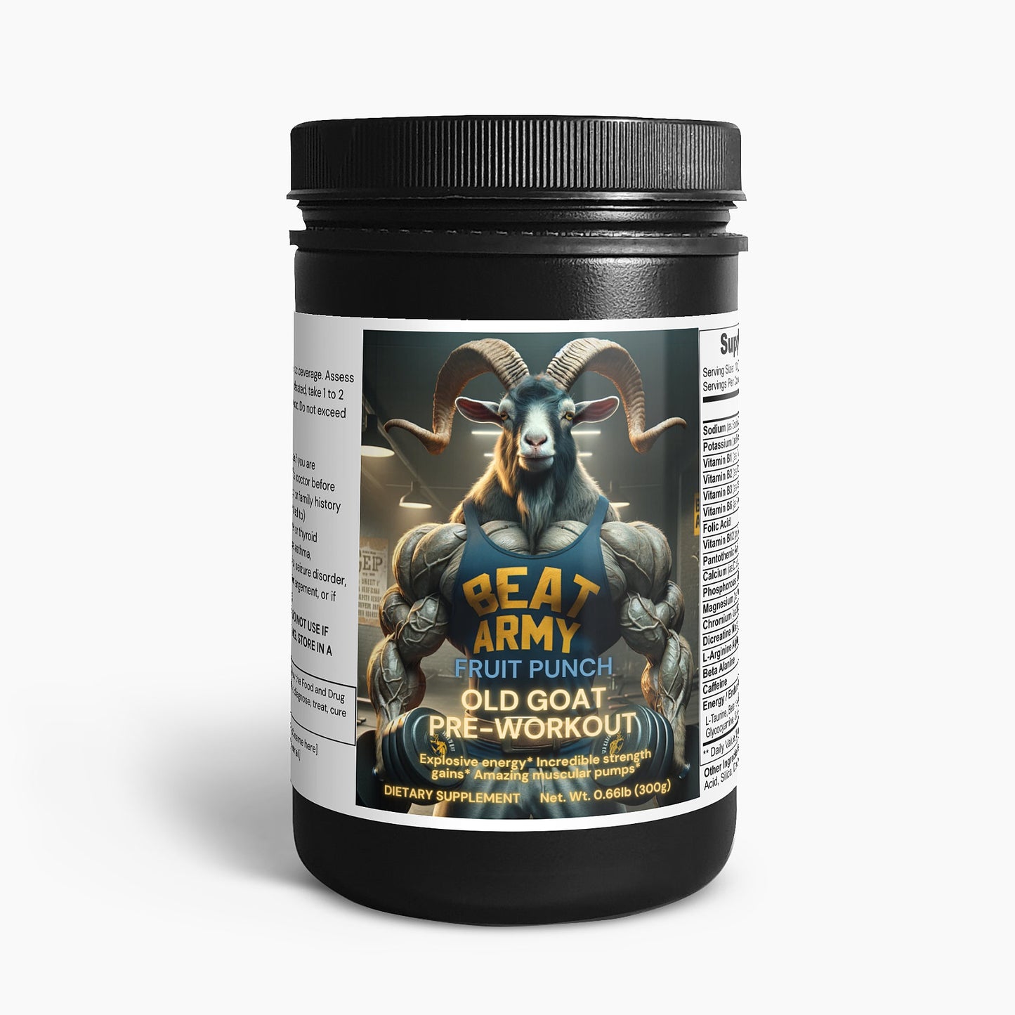 Old Goat Pre-Workout Powder (Fruit Punch)